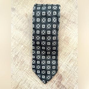 Ike Behar Men’s silk tie black print